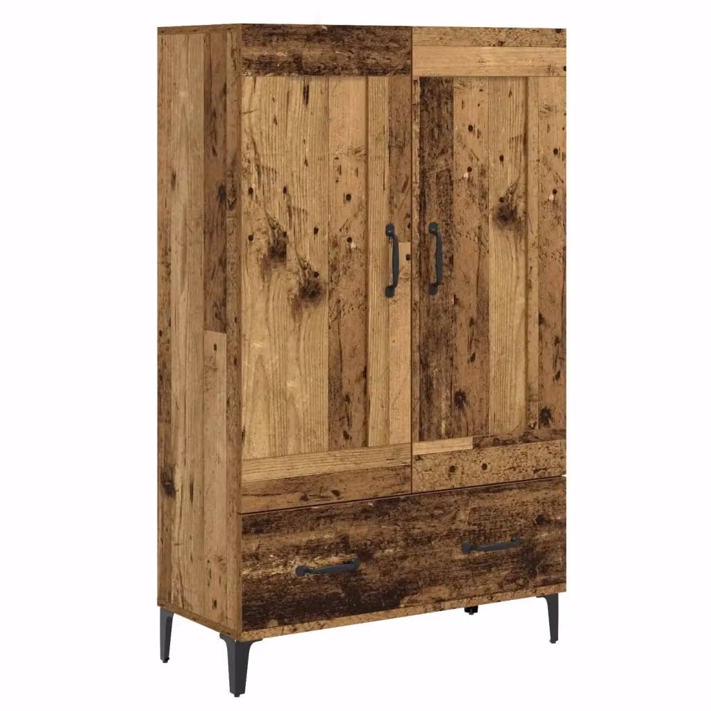 Credenza vidaXL in legno ingegnerizzato marrone stile minimalista L: 70 cm, P: 31 cm, H: 115 cm – 2