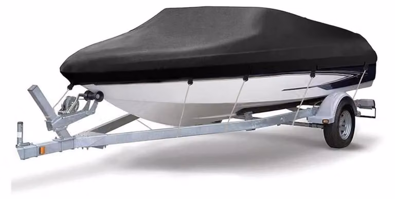 Stivali impermeabili, 4000 PA, tessuto Oxford 420D, colore nero, adatti per imbarcazioni con scafo a V di lunghezza 17-19 piedi