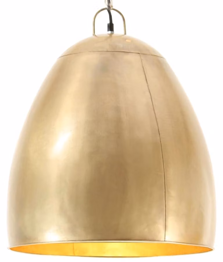Lampada a sospensione industriale, 25 W, ottone, rotonda, 42 cm, E27 Lumarko!