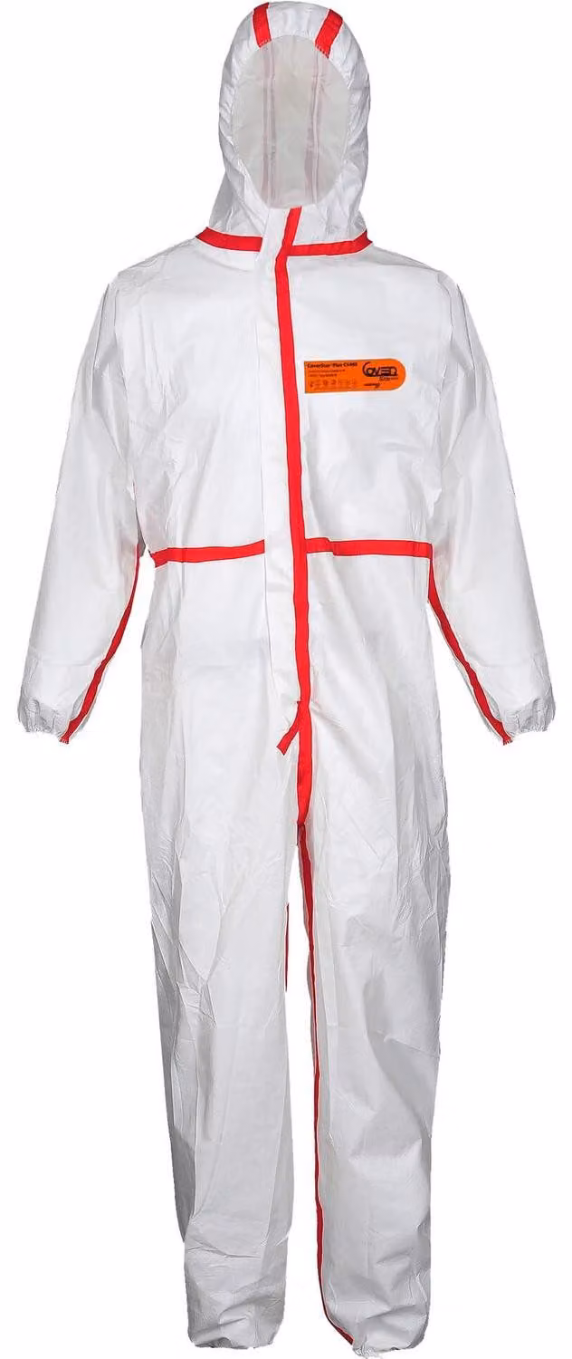 Tuta ASATEX CoverStar Plus® bianco/rosso taglia XXL - CS400/XXL