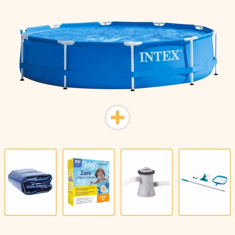 Piscina autoportante rettangolare - 305x76 cm - 5 pezzi - SCB14