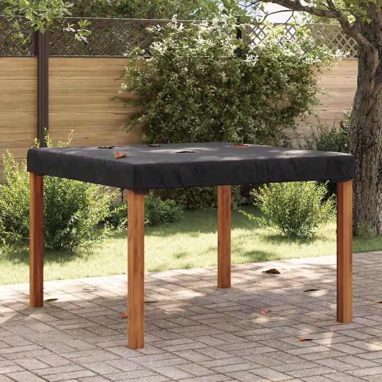 Copertura per tavolo quadrata vidaXL impermeabile nera L/P/H: 142 x 142 x 15 cm
