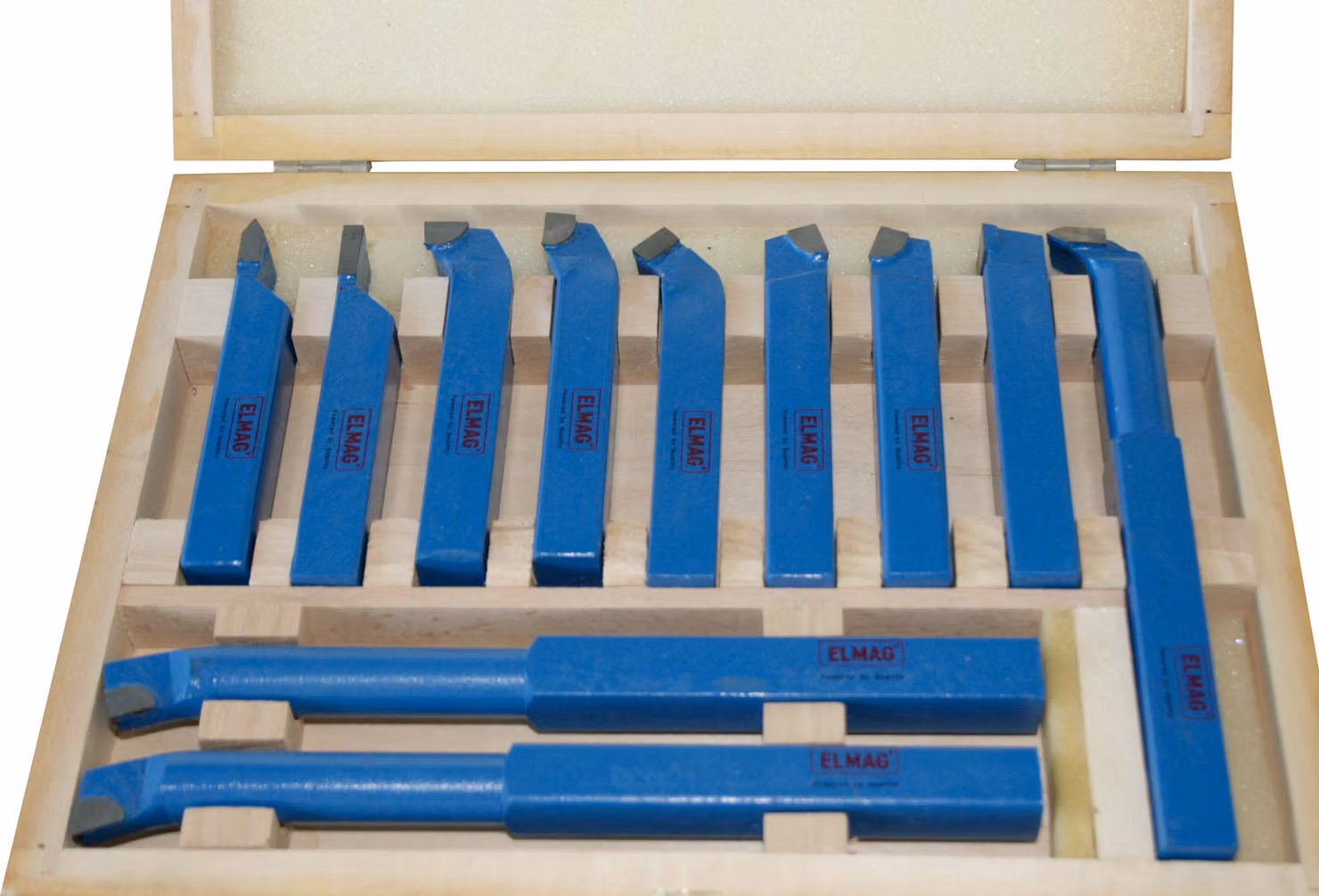 Set di acciaio per tornitura 25x25 mm, 11 pezzi