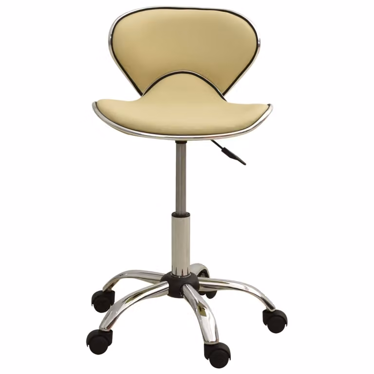 Sedia da Ufficio Crema in Pelle finta