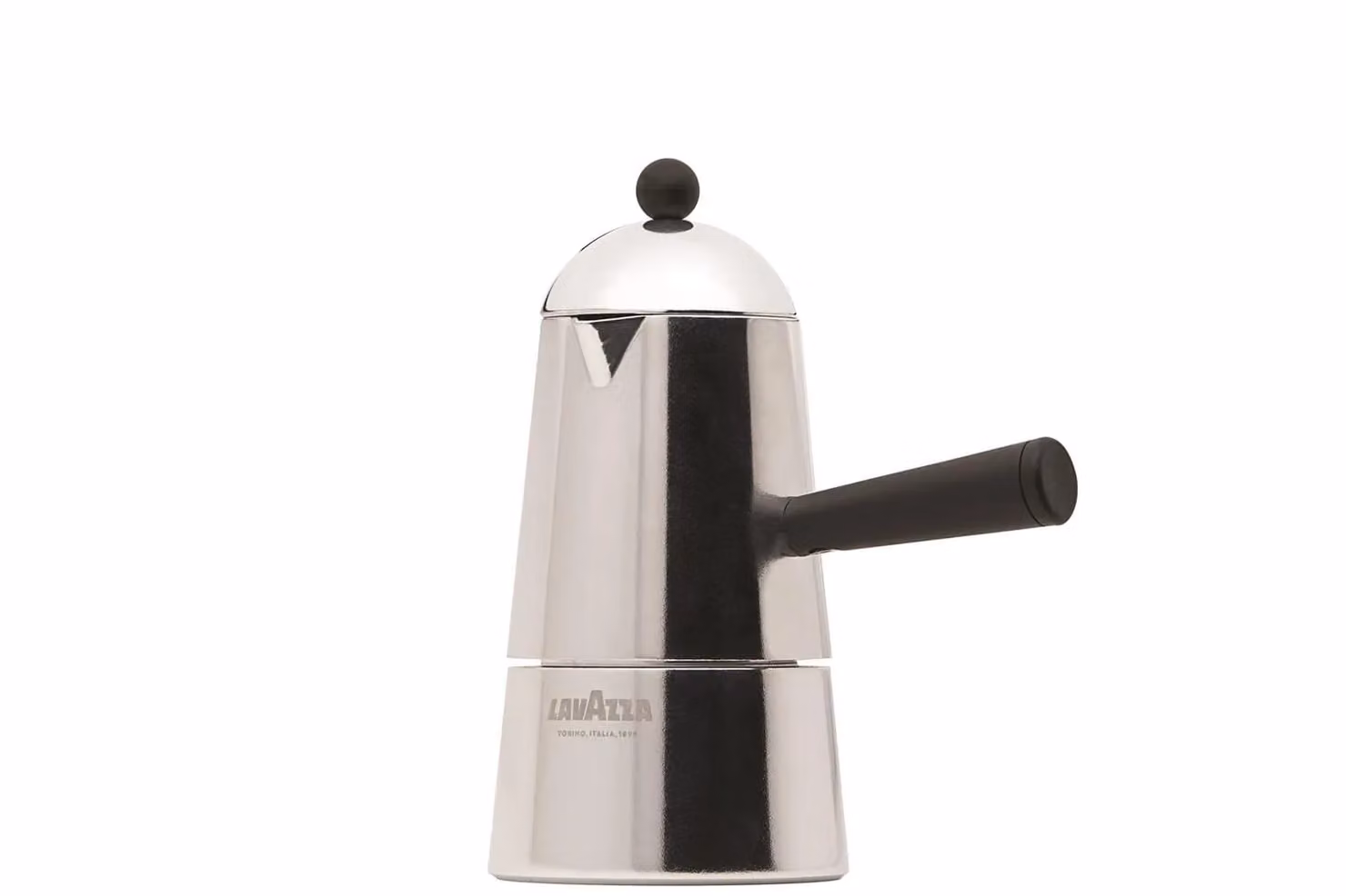 Caffettiera 'Carmencita Classic' di Ilsa, in alluminio, con Manico e Pomolo nero in Nylon, 2 tazze