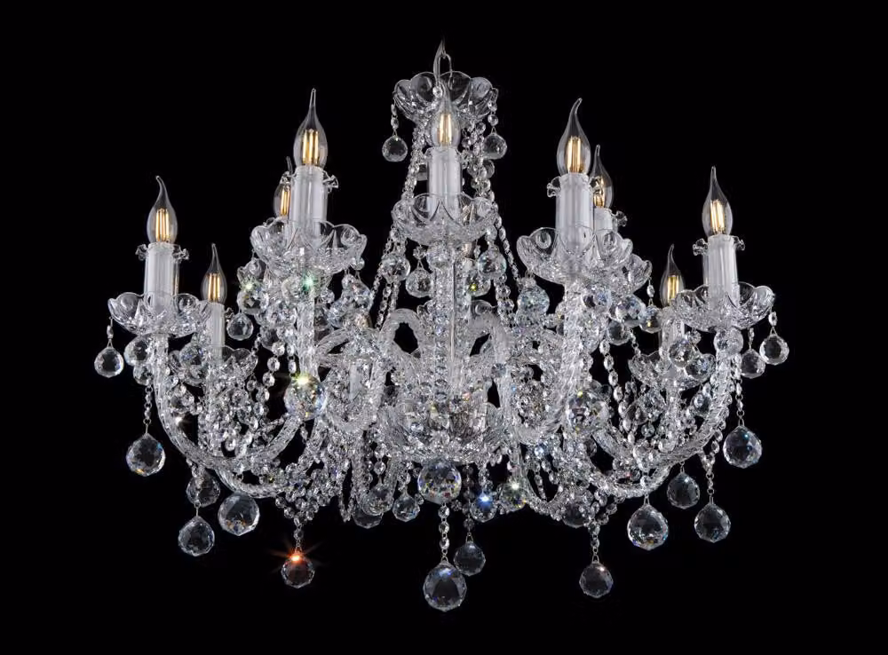 Klassischer Decken Kronleuchter Leuchte Lampe Beleuchtung Kristall Bohemia
