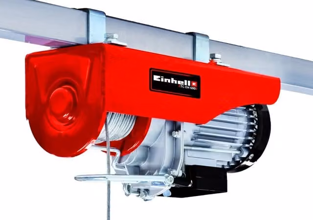 Paranco Elettrico Einhell TC EH 600 Rosso 1050 W in Acciaio