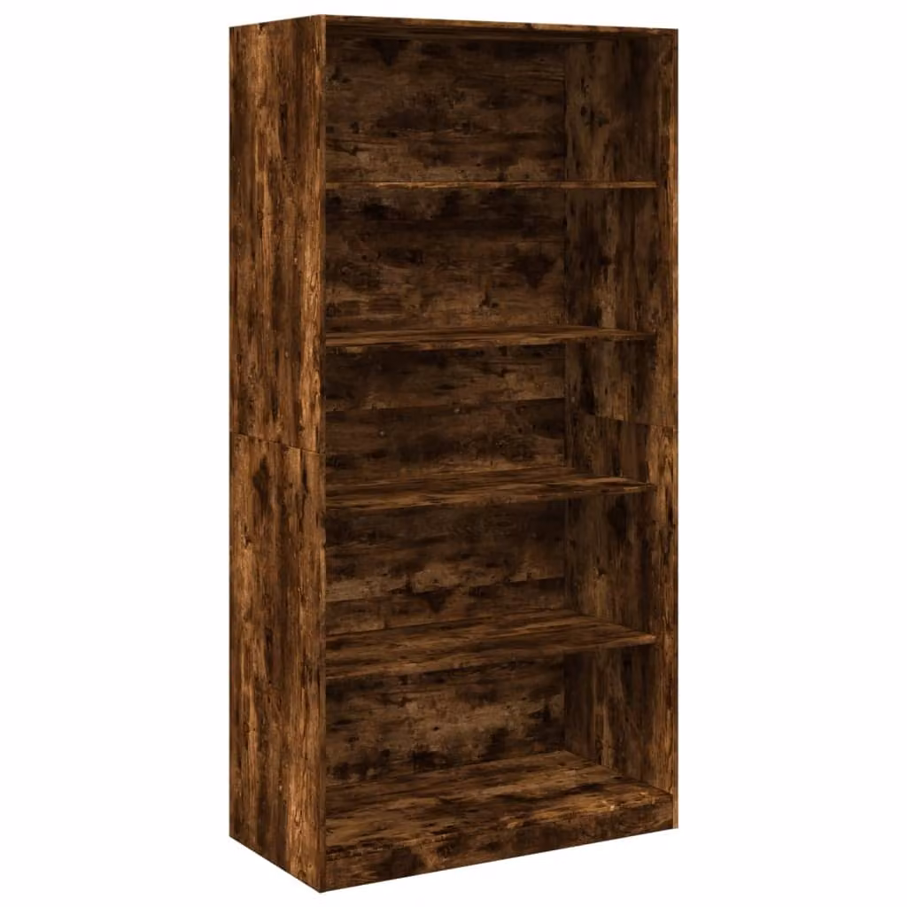 Armadio Rovere Fumo 100x50x200 cm in Legno tecnico