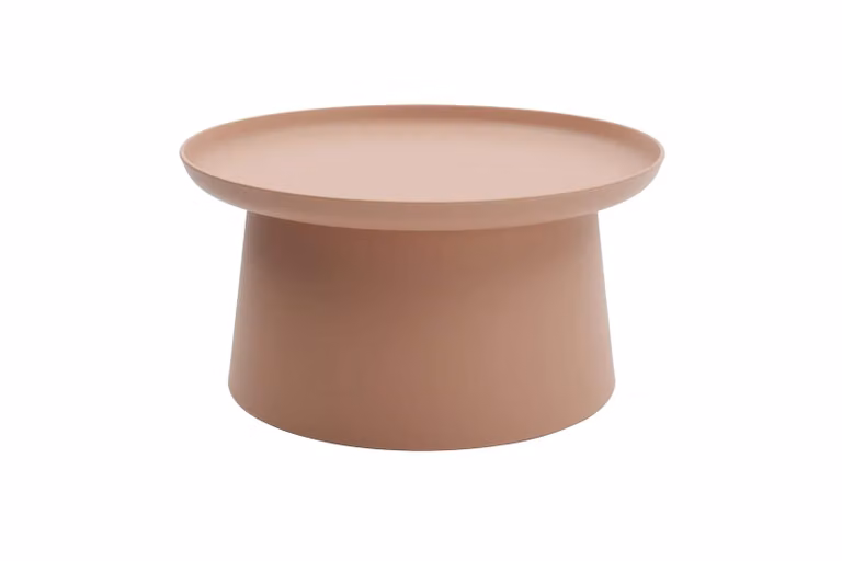 Tavolino IBIZA in polipropilene rosa 70×36 cm