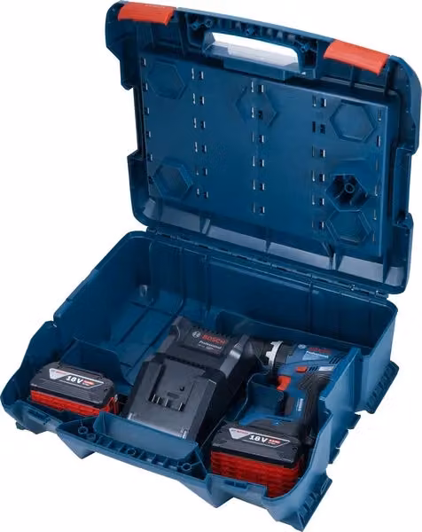Trapano Avvitatore a Percussione Bosch GSB 18V-65 Brushless 18V con 2 Batterie da 4,0Ah Blu – 2