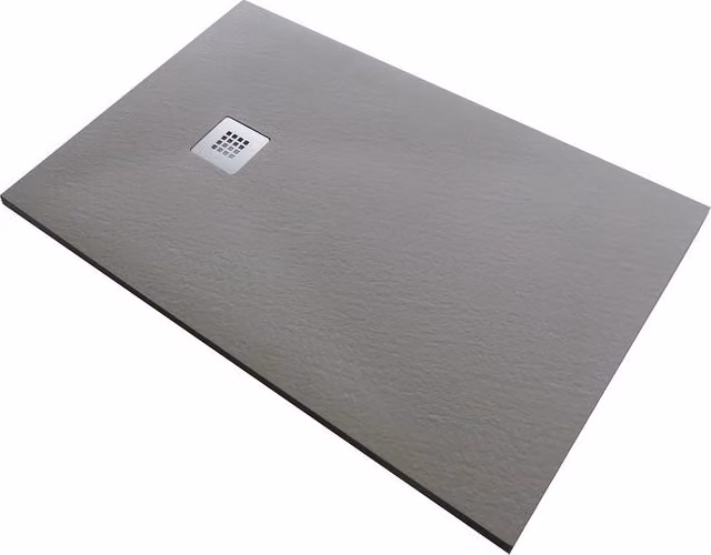 Piatto doccia rettangolare Doliso Elostone in marmoresina gelcoat colore tortora L: 170 cm, P: 70 cm, H: 2,8 cm