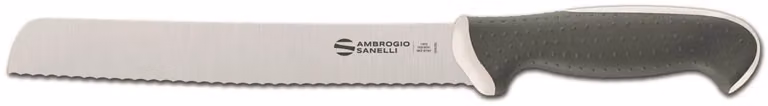 Coltello pane, lama cm 21, colore bianco, linea Tecna