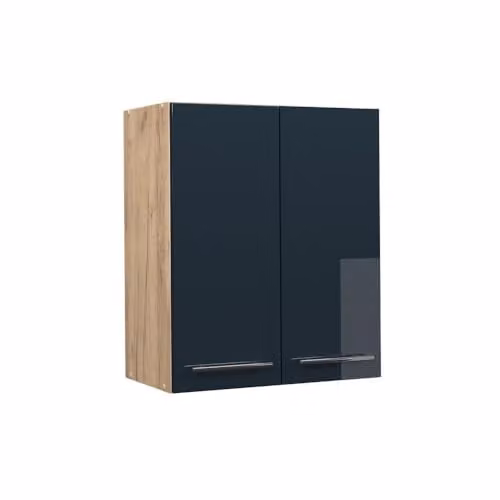 Vicco Pensile da cucina Fame-Line, Blu scuro lucido, 60 cm
