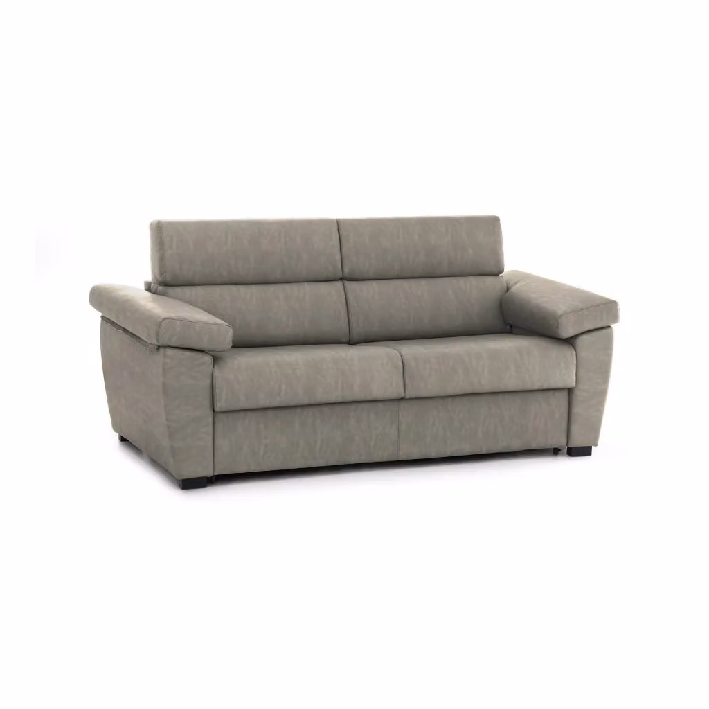 Pacecos Divano Letto 3 Posti Sfoderabile Made in Italy Grigio, L: 225 cm, P: 95 cm – 2