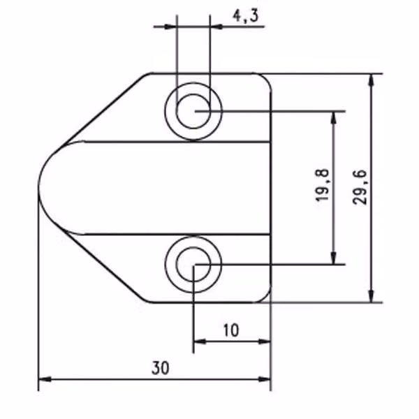 Assa Abloy effeff Passacavo per telaio porta 10318--------00