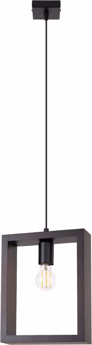 Lampada a sospensione CELARO wenge 1xE27x15W in metallo, dimensioni: 133x24x8 cm, IP20, Pure Lume