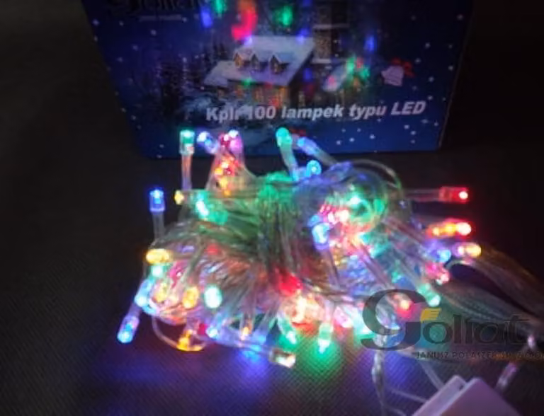 Set di luci per albero di Natale a LED 100pz, multicolore, impermeabile, per interni ed esterni, con programmatore 8 funzioni, lunghezza 5m, distribuzione Polonia