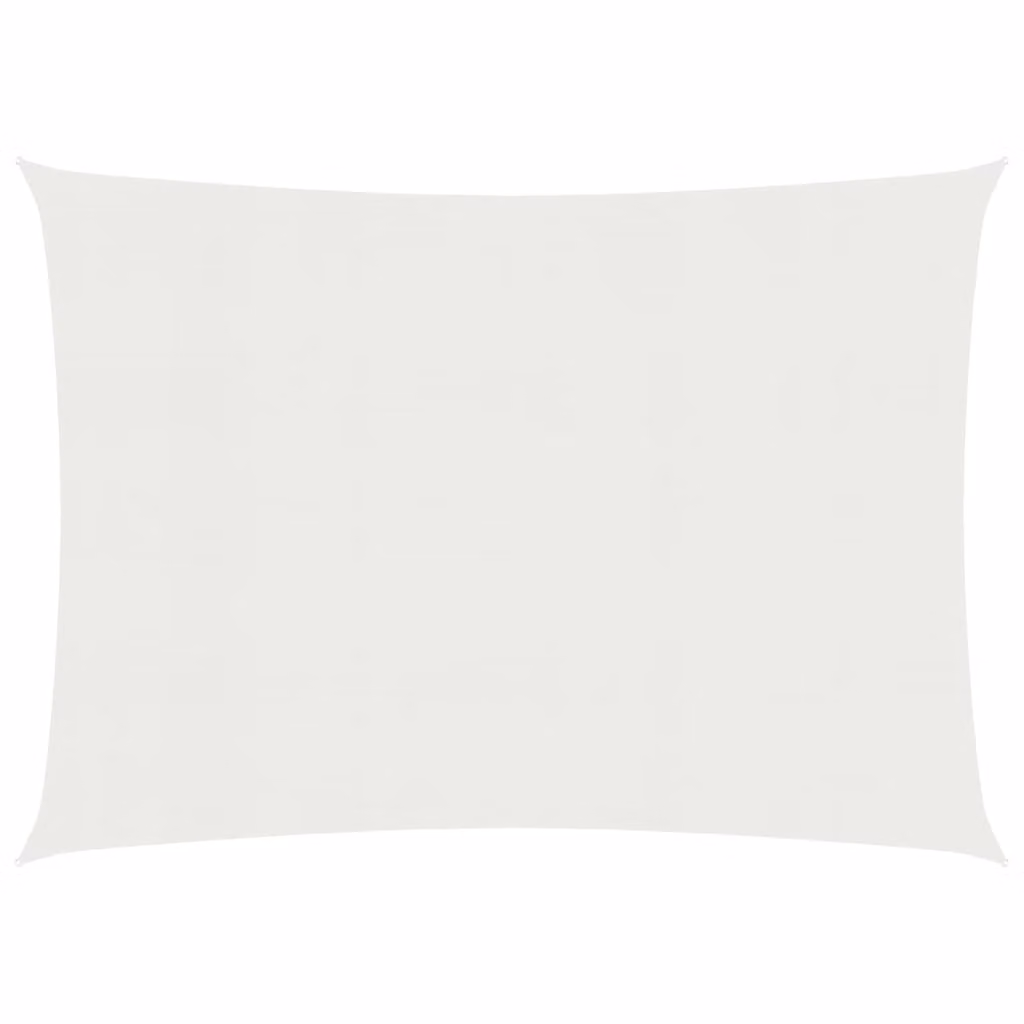 The Living Store Tenda da sole 160 g/m² Bianco 3,5x5 m HDPE