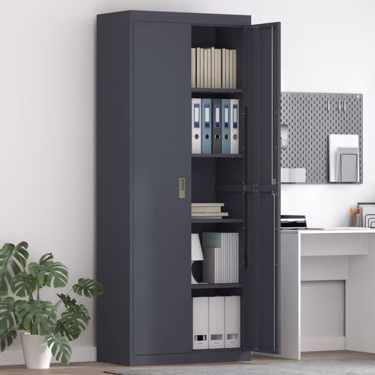 vidaXL Armadio Antracite 80 x 40 x 200 cm Acciaio