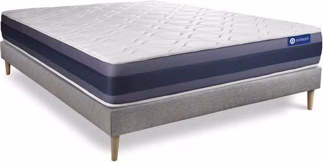 Kit rete e materasso Actiflex morpho 120x220cm - Spessore : 24cm - Molle insacchettate e memory foam - Bilanciato -