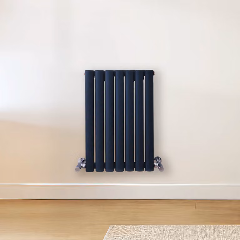 Radiatore di Design Orizzontale Blu (Regal Blu) - 600mm x 413mm - Pannello Doppio  - Revive
