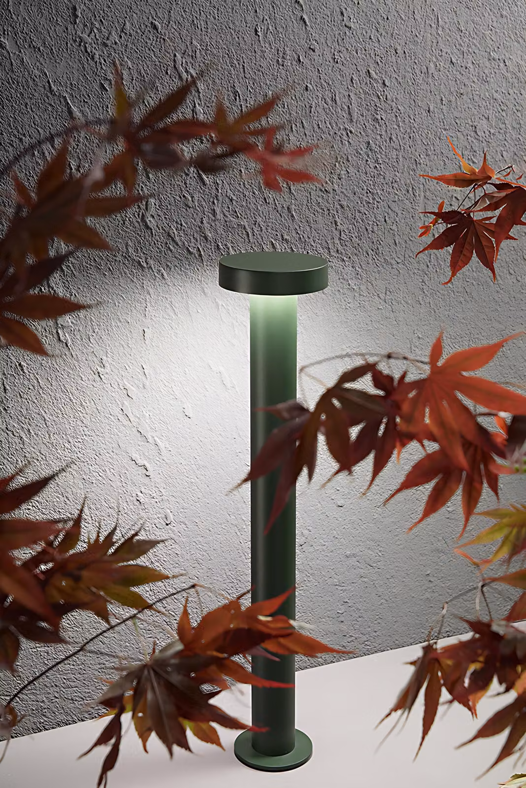 Stool - Paletto da Giardino a Led 12W, IP65, 960lm, H.60cm, 3000K, Alluminio Verniciato, Paletto da esterno, Verde - Perenz