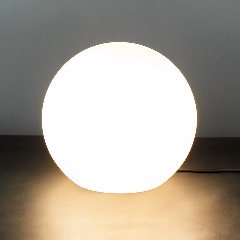Luce da giardino globo bianco diametro 30 cm E27 max. 60W luce di percorso in plastica luce decorativa luce da esterno globo luce da giardino lampada da esterno