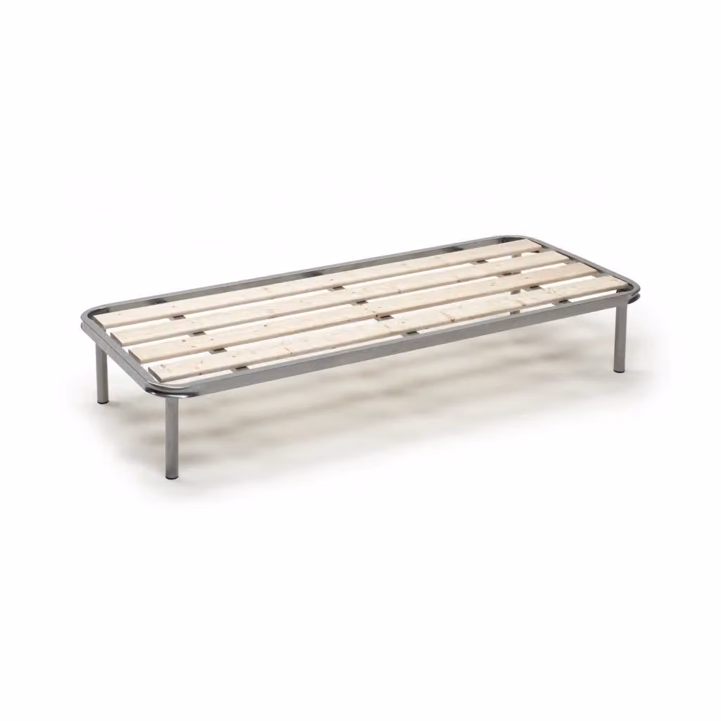 Rete letto singolo Alsa Talamo Italia con doghe piallate in legno di abete, H 31 cm, L 80 cm x P 190 cm – 2