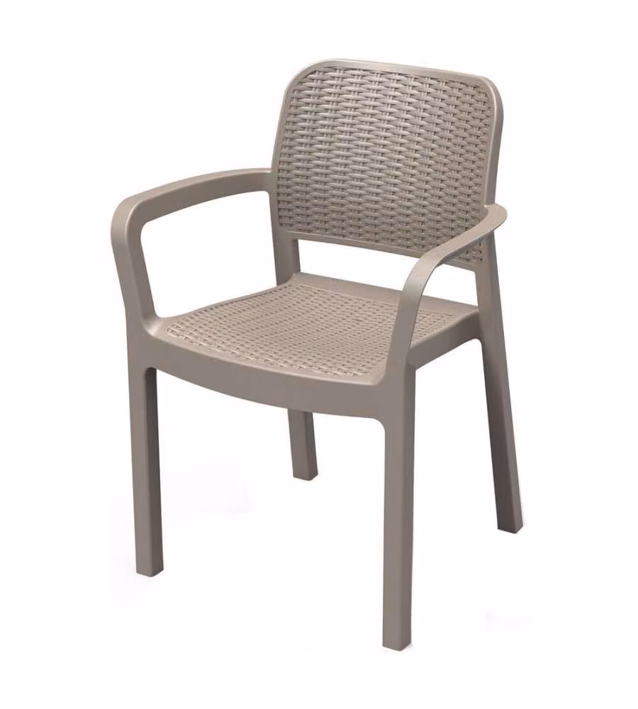 Keter Sedia da Giardino Bella Cappuccino in Resina Impilabile