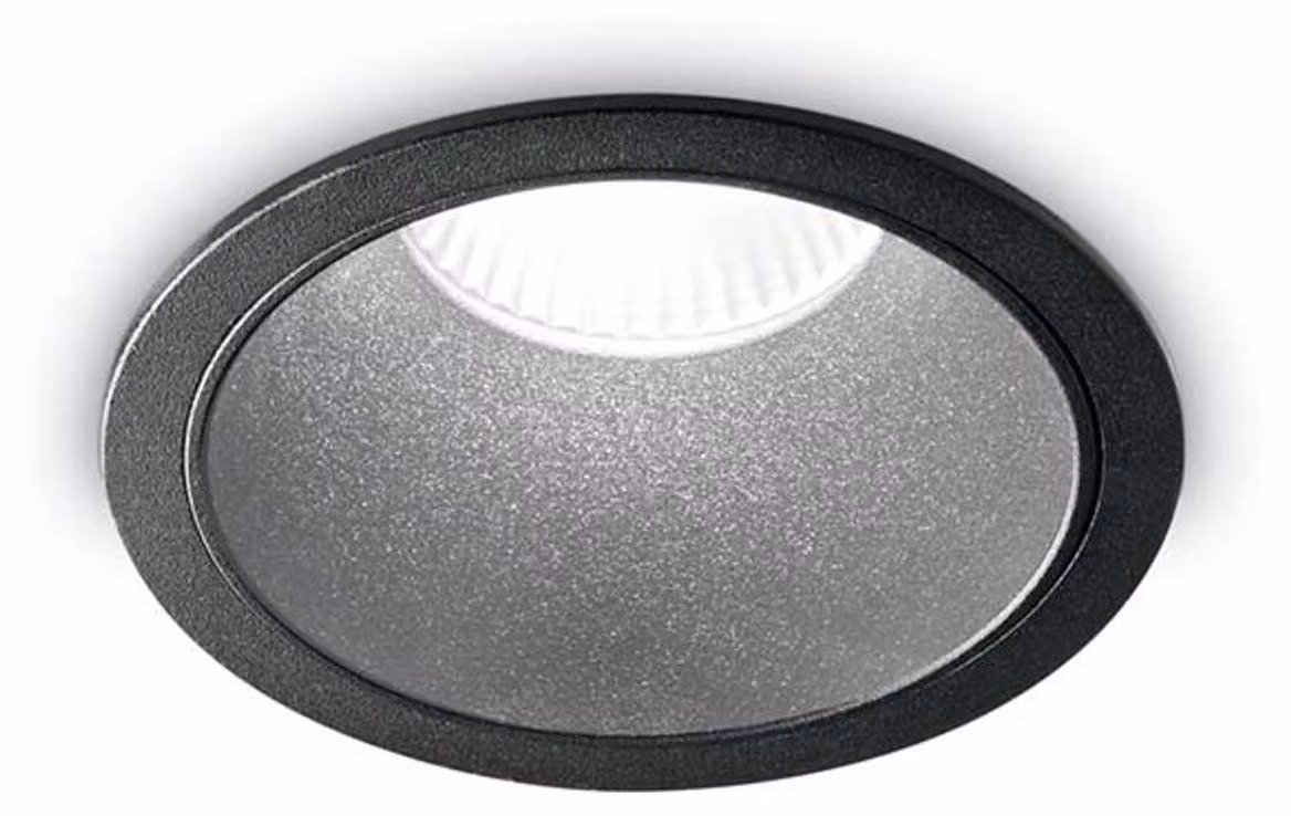 Proiettore Da Incasso Moderno Game Alluminio Nero Led 11W 3000K Luce Calda