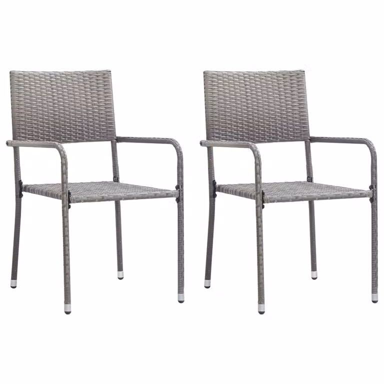 vidaXL set da pranzo da giardino 3 pezzi grigio