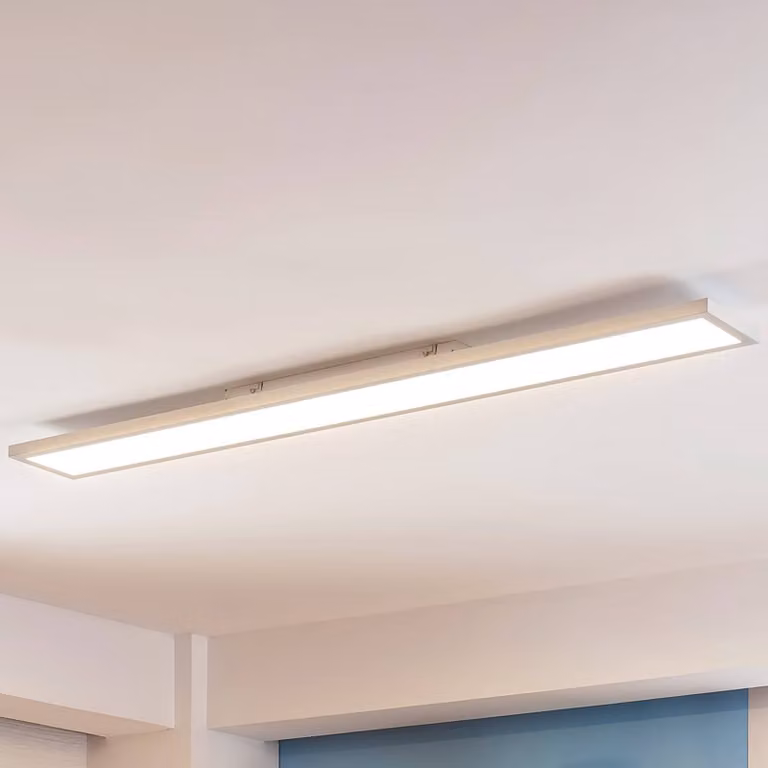 Arcchio Enora pannello LED, 3500lm, bianco, metallo, 119,5 cm, Bianco / Opale, Soggiorno / Sala da pranzo, Plastica, Moderno, Pannello LED
