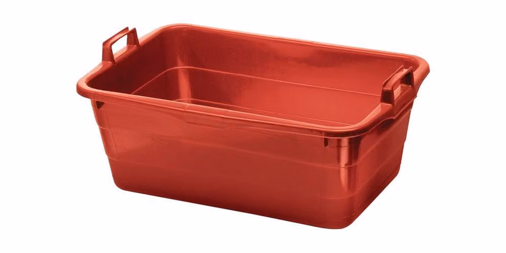 Vassoio L620xL425xH250mm Inh.45l PE rosso LOCKWEILER