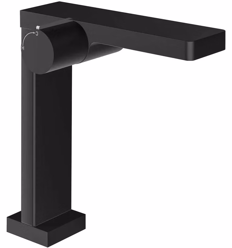 CERANO - Miscelatore a colonna per lavabo Gina - modello alto - nero opaco