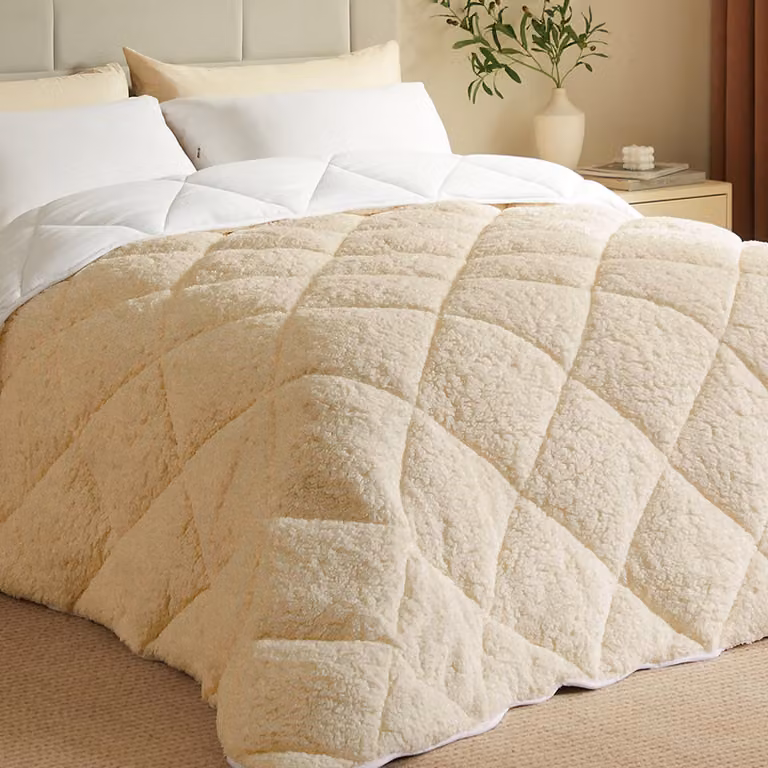 CASABEL Piumone Sherpa Extra Caldo 600g/m², 220x240cm, Taupe
