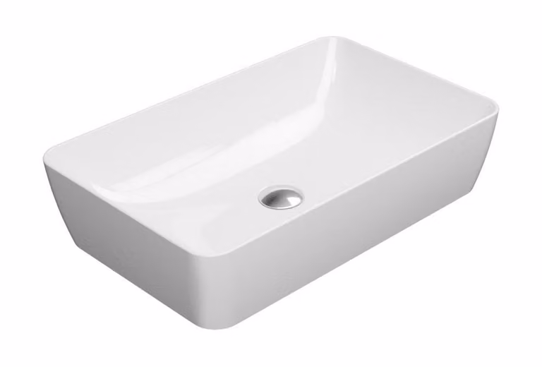 Sapho GSI Sand - Lavabo da appoggio, 600x380 mm, Extraglaze, bianco 903611