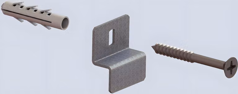 Set di montaggio a parete per scaffalature STECK basic