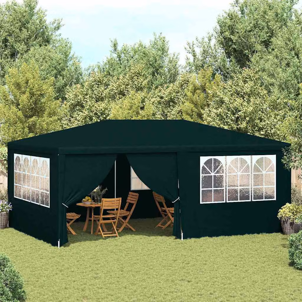 vidaXL Gazebo Professionale con Pareti Verde 4x6 m – 1