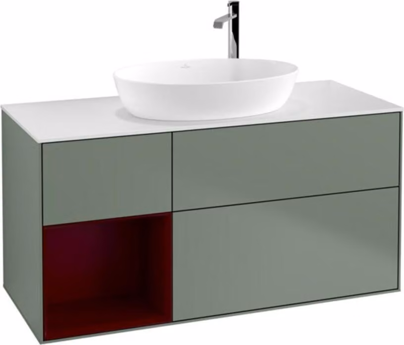 Mobiletto V&B Finion 120 cm, Pl w m, Reg Peo m Lac, Oli. m Lac