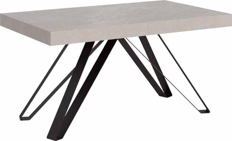 ITYHOME - Tavolo allungabile 160/420X90 cm Terium cashmere gambe antracite