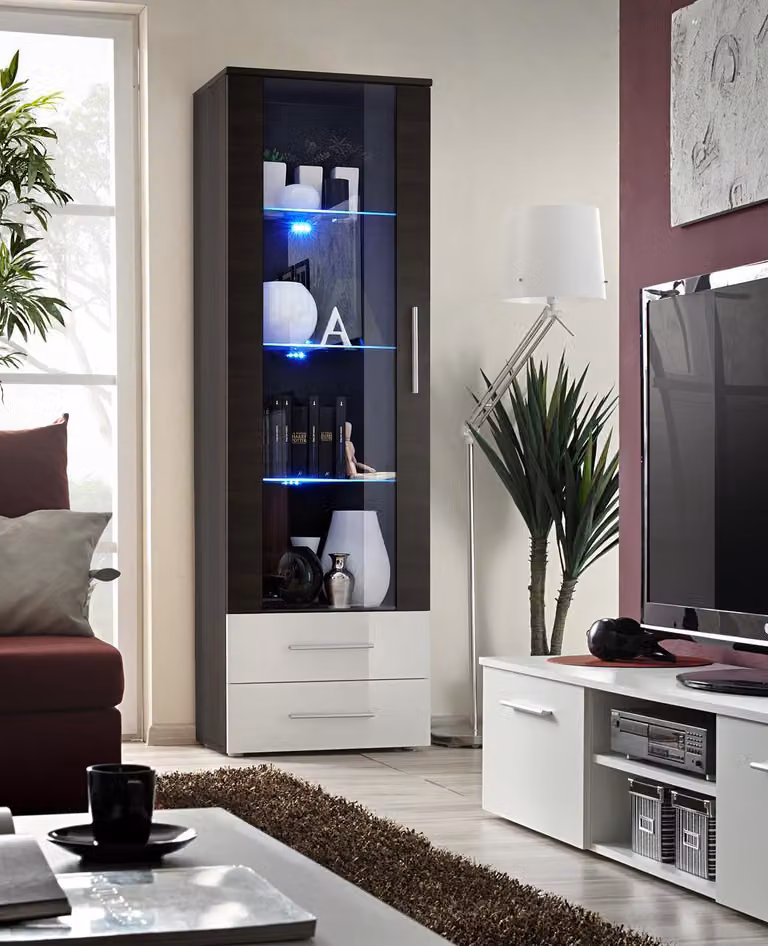 Vitrine Wohnzimmermöbel Designer Einrichtung Luxus Modern Schrank Möbel