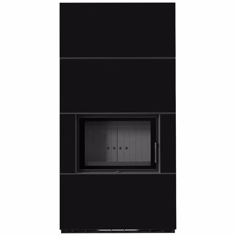 KRATKI FLOKI BOX 8 kW Ø 160 quarzo sinterizzato NERO ASSOLUTO rivestimento nero