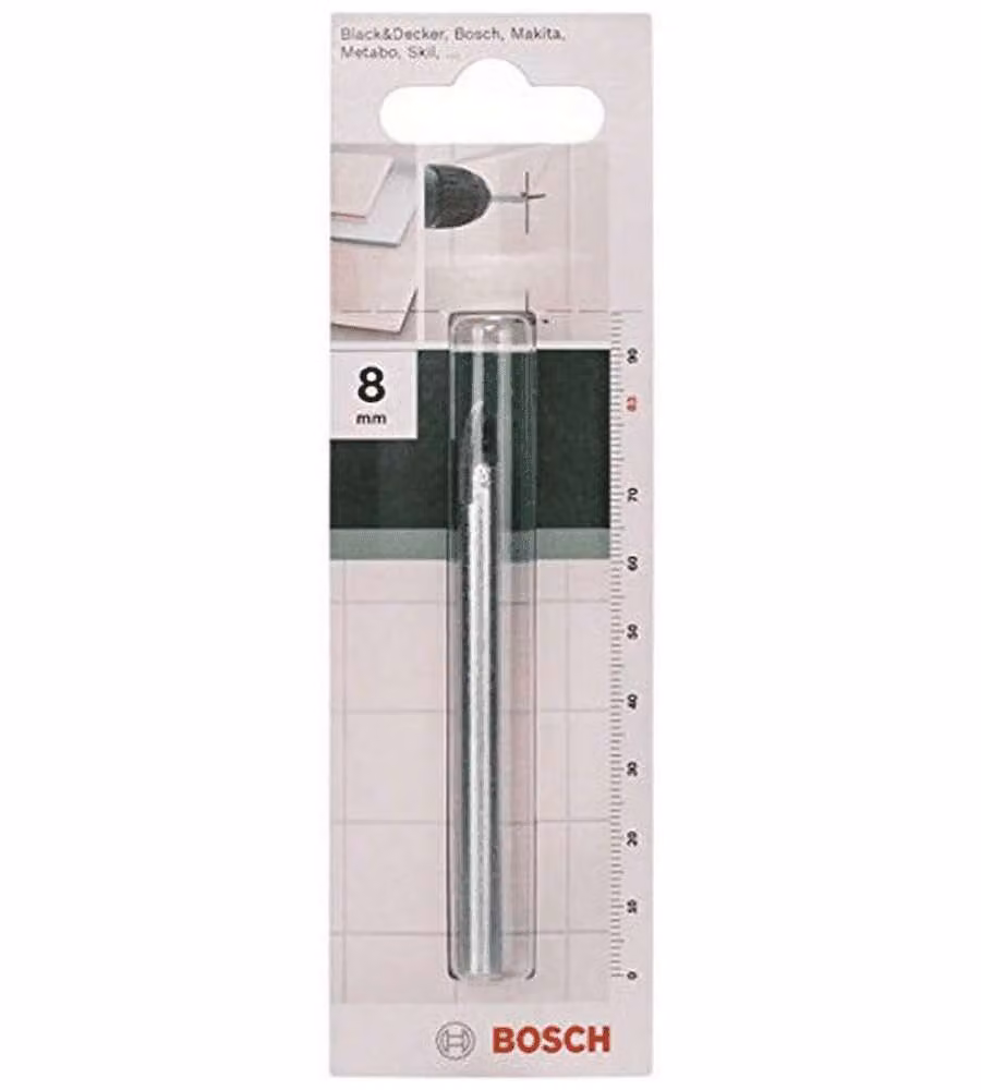 Bosch Punta per Vetro e Piastrelle 8x83 mm - Punta Pilota in Acciaio Grey
