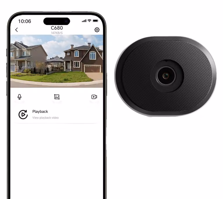 Telecamera di sicurezza, visione notturna a colori, riconoscimento intelligente, C680-1PACK