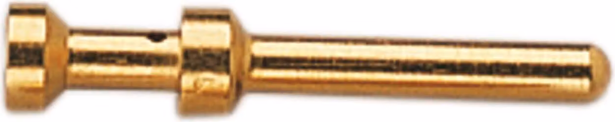 HARTING E-Goldtec Contatto a crimpare Perno di contatto (M) 1,5 mm² AWG16 oro, 1 pezzo Materiale lega di rame - 1 pezzo