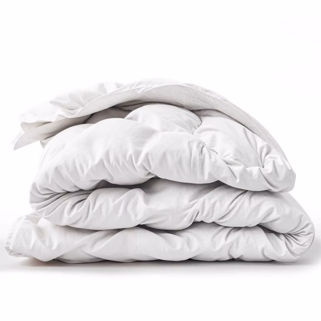 Piumino 4 Stagioni The White Stone con Clip, Imbottitura in Fibra Anallergica e Traspirante, Bianco, L/P/H: 210 x 240 cm – 2