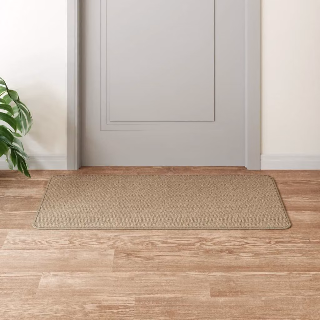 vidaXL Tappeto Corsia Aspetto Sisal Colore Sabbia/Marrone L 100 cm x P 50 cm