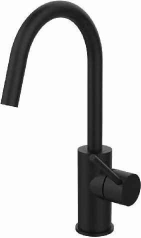 Paffoni Light - Miscelatore per lavabo con bocca girevole, nero opaco LIG078NO