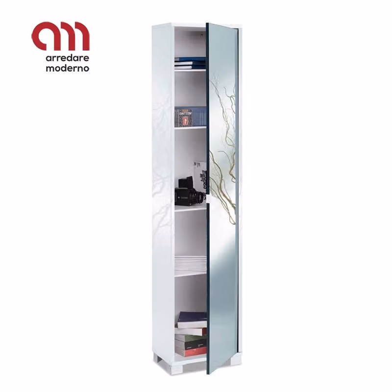 Mobile colonna legno con anta specchio Art.744SPFU