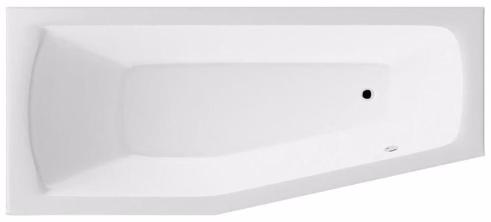 Vetroceramica Aqualine - Vasca da bagno Opava 1600x700x440 mm, sinistra, bianco C1670